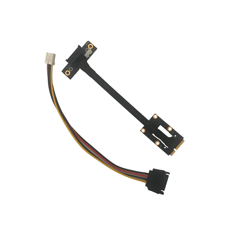 Плата адаптера mini-PCIe-PCIe x1 с кабелем