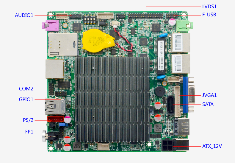Материнская плата Nano-ITX с процессором STX-N29_2L