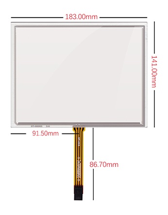 Резистивный сенсорный экран 8" ST-08005 (2,54 мм)