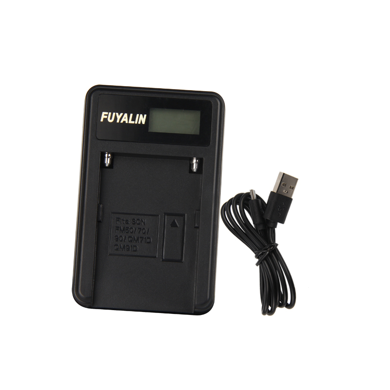 Зарядное устройство USB с дисплеем для NP-F970/F960/F550