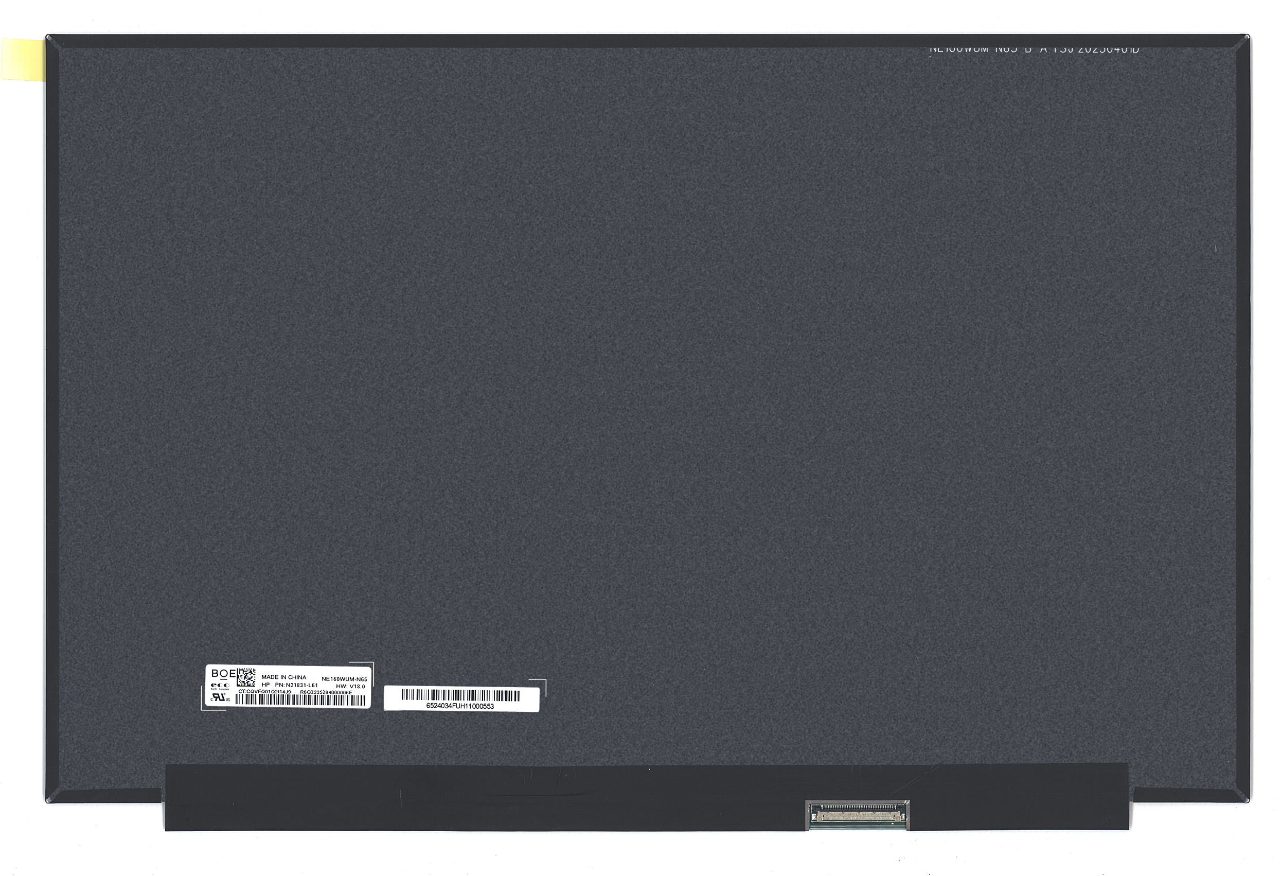 ЖК дисплей 16" NE160WUM-N65