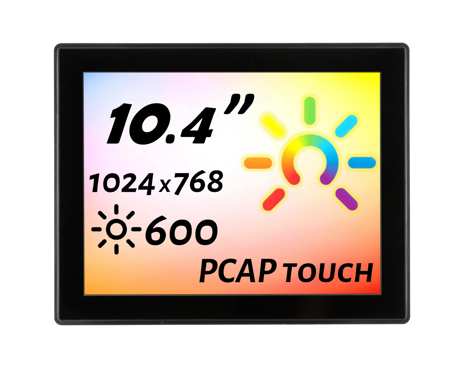 Встраиваемый сенсорный монитор 10,4" PZ104SKK-07HPZ1-HVA