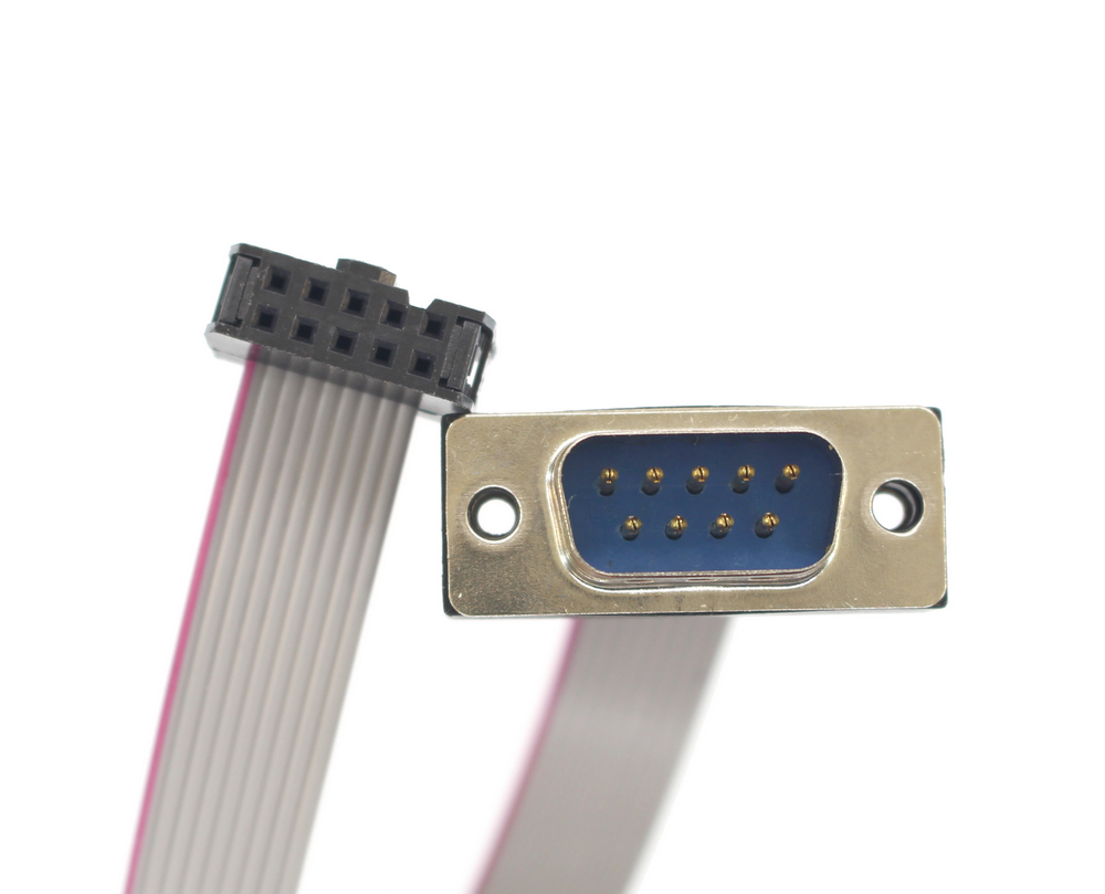 Кабель COM DB-09M - IDC-10F, плоский, 30 см