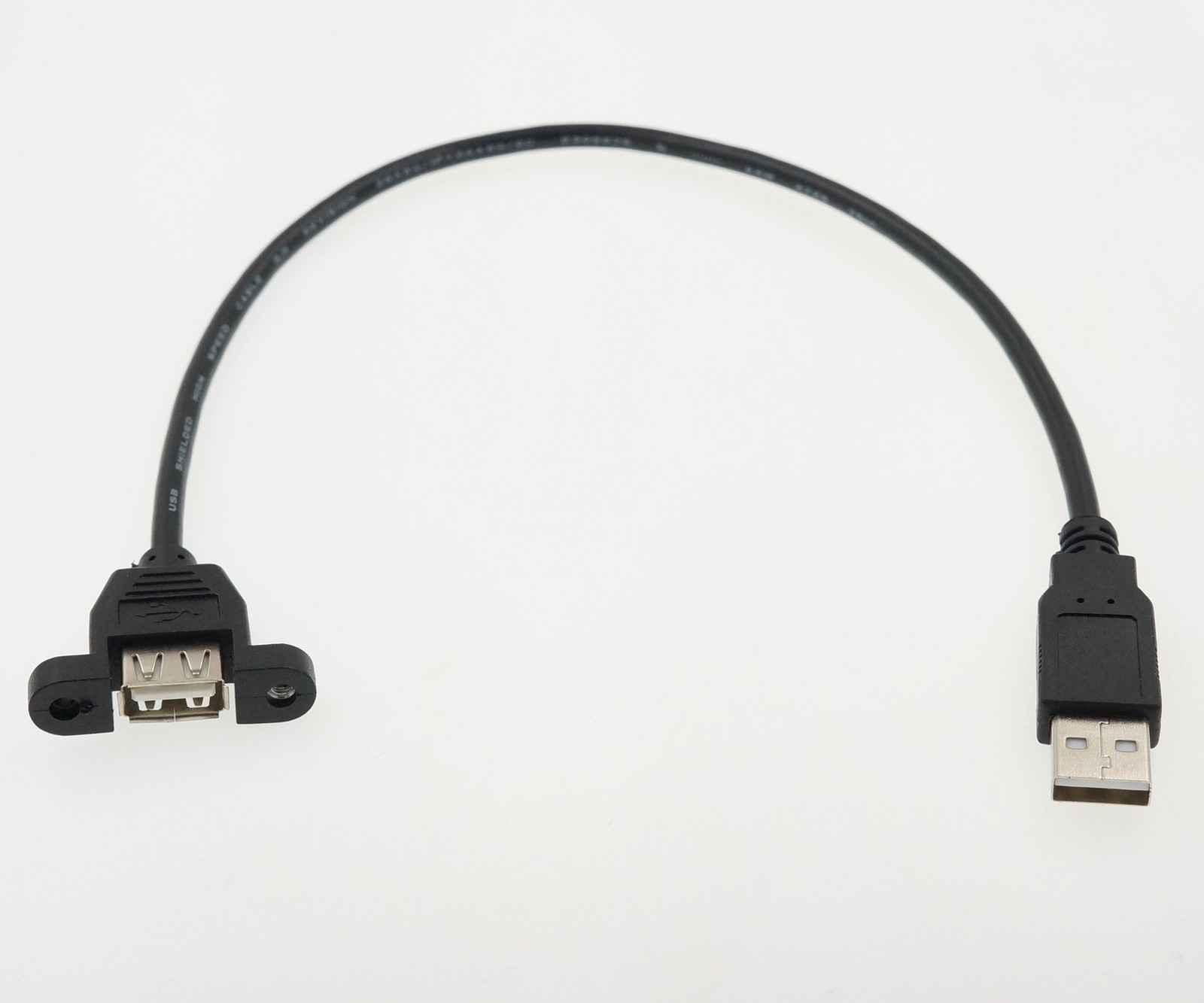 Кабель USB A (M) - USB A (F) с ушами, 30 см