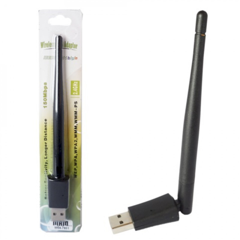 Сетевой адаптер WiFi W04 (MTK7601), USB