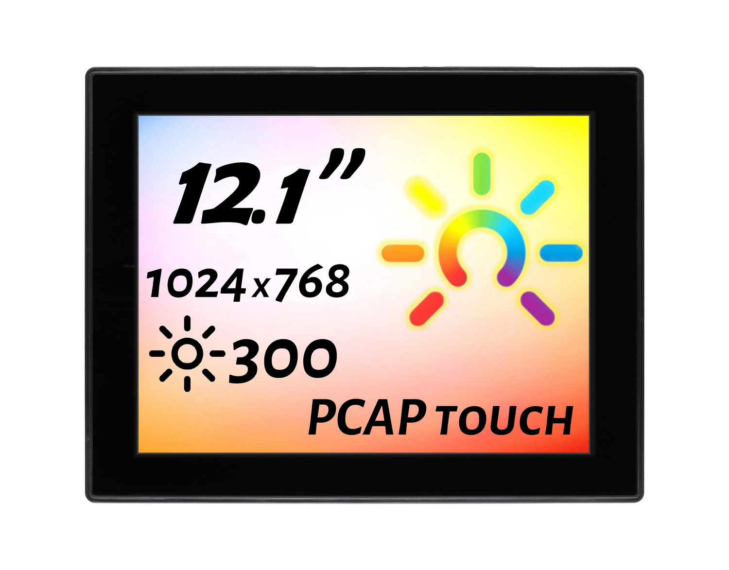 Встраиваемый сенсорный монитор 12,1" PZ121SKZ-07HPZ1-HV