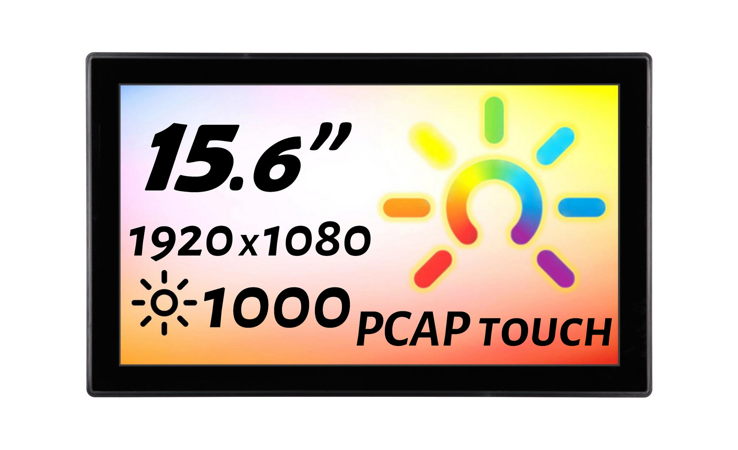 Встраиваемый сенсорный монитор 15,6" PZ156WKK6-90UPZ1-HDV