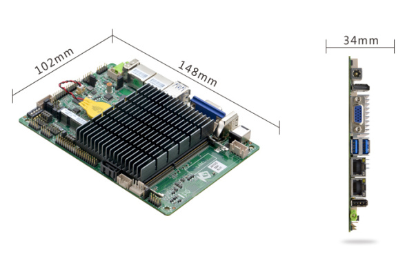 Материнская плата 3,5" с процессором EPIC-E641_J126L (J6412)