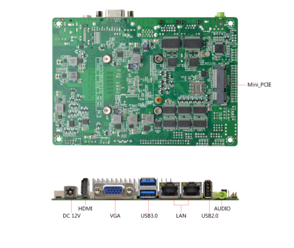 Материнская плата 3,5" с процессором EPIC-E641_J126L (J6412)