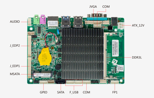 Материнская плата 3,5" с процессором EPIC-A19_D812E