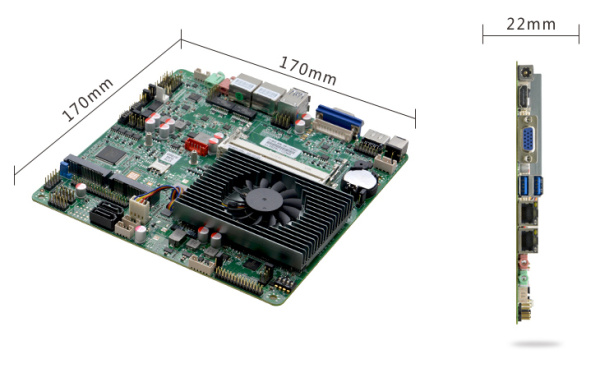 Материнская плата Mini-ITX с процессором ITX-B670_I516L (6300U)