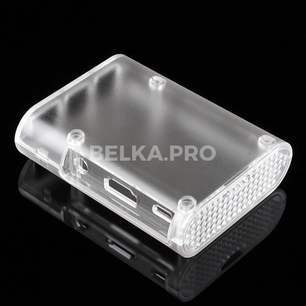 Корпус пластиковый Raspberry Pi 3, B+, прозрачный