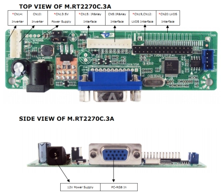 Контроллер дисплея VGA M.RT2270C.3A