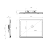 Встраиваемый сенсорный монитор 15" FL150SMK6-07HR41-HDV