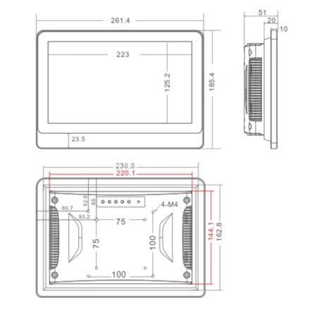 Cенсорный моноблок 10,1" PC-W101W37MJW410-TC (J1900/2/32)