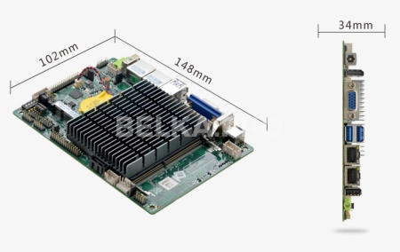 Материнская плата 3,5" с процессором EPIC-E42_J122L (J4125)