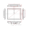 Встраиваемый сенсорный монитор 12,1" PZ121SKZ-07HPZ1-HV