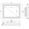 Встраиваемый сенсорный моноблок 15" PC-W150S07SAC (J1800/2/32)
