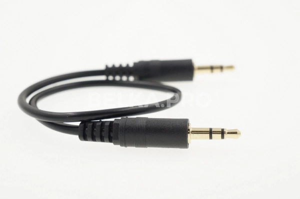 Кабель AUX Jack 3.5 (M) - Jack 3.5 (M), 30 см