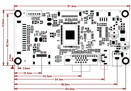 Контроллер дисплея HDMI/VGA JX-56VD-LH-EDP