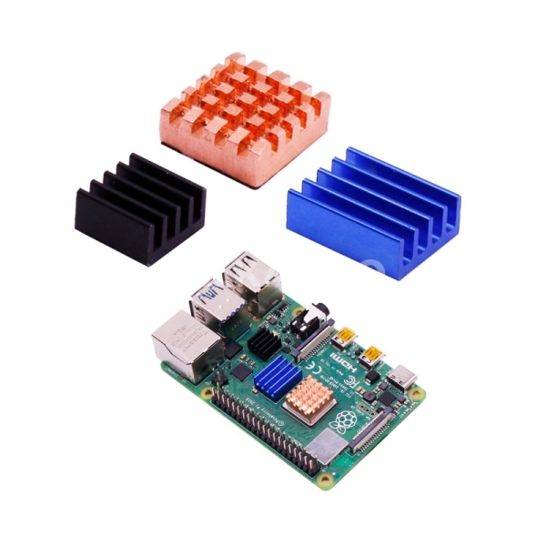 Комлект медных радиаторов для Raspberry Pi 4