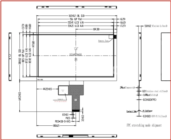 ЖК дисплей 7" KD070HDFIA030-01