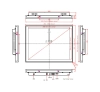 Встраиваемый монитор 15" PZ150SKZ-07S1-HV