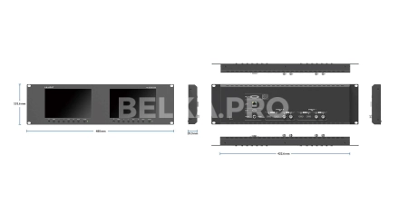 Встраиваемый монитор 7" Lilliput RM-7029S