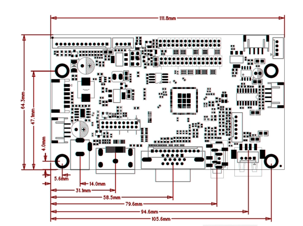 Контроллер дисплея HDMI/VGA/MP JX-V53UHV-2LVDS