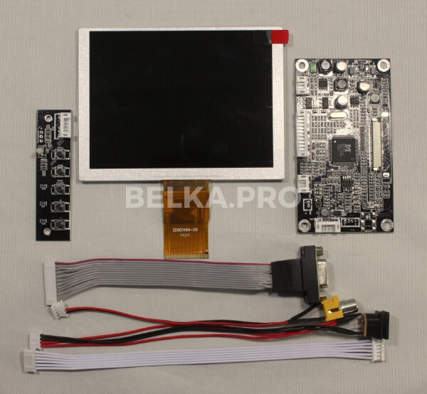 Дисплей 5" ZJ050NA-08C с контроллером KYV-N2 V6 в сборе